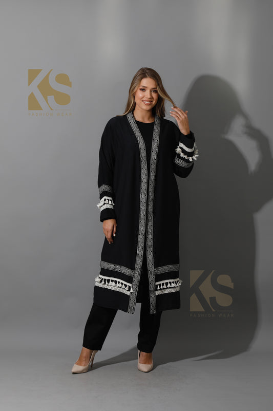 Short Kaftan - Black